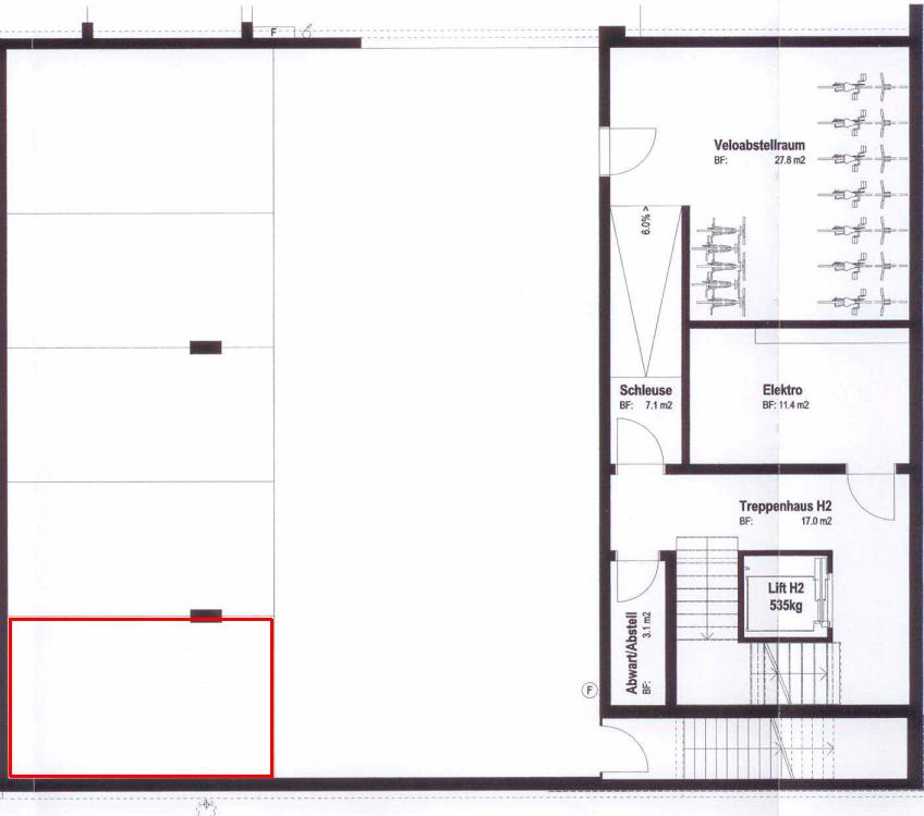 Grundriss Parkplatz